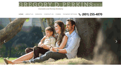 Desktop Screenshot of gregoryperkinsdds.com