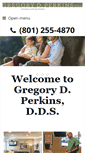 Mobile Screenshot of gregoryperkinsdds.com